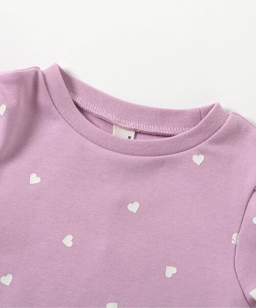 apres les cours（アプレレクール）の「【WEB限定/リンク】ハートキルトビスチェ&総柄インナー2Pセット_ジュニア対応（Tシャツ/カットソー・キッズ・ラベンダー/ネイビー・90/80/100/110/120/130/140）」の11枚目の写真