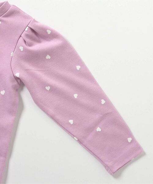 apres les cours（アプレレクール）の「【WEB限定/リンク】ハートキルトビスチェ&総柄インナー2Pセット_ジュニア対応（Tシャツ/カットソー・キッズ・ラベンダー/ネイビー・90/80/100/110/120/130/140）」の12枚目の写真
