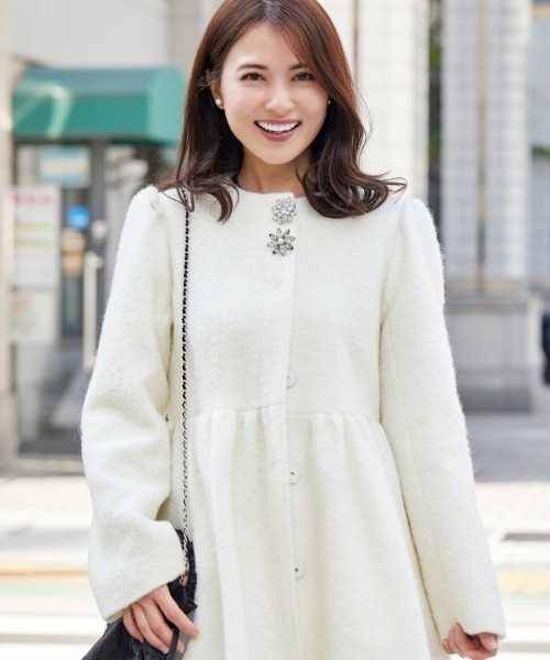 チェスティ　新品　モヘアビジューコート　ブラック 新品タグ付き】Chesty チェスティ モヘアビジューコート ブラック