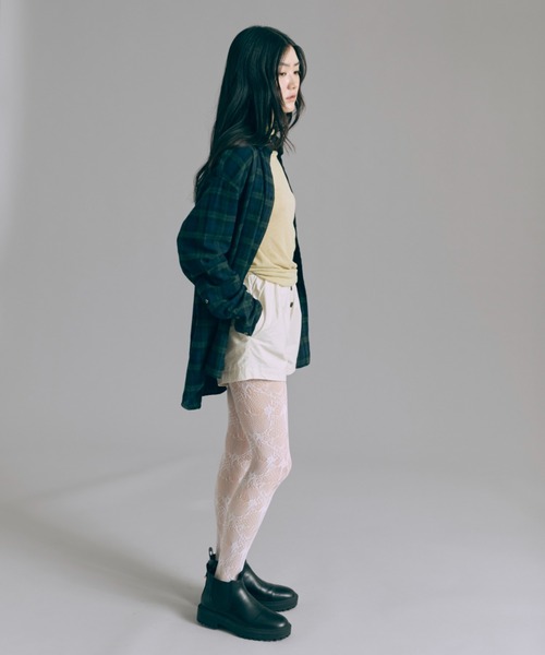 EN NEUME（エンノイム）の「Checked Flannel Over Shirt（シャツ/ブラウス・レディース・オレンジ/ネイビー/グリーン・FREE）」の19枚目の写真