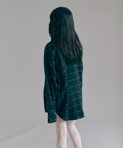 EN NEUME（エンノイム）の「Checked Flannel Over Shirt（シャツ/ブラウス・レディース・オレンジ/ネイビー/グリーン・FREE）」の12枚目の写真