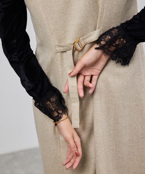 ROPE'（ロペ）の「スノーツイードジャンパースカート/イージーケア（ワンピース・レディース・ベージュ/ブラウン・FREE）」の17枚目の写真