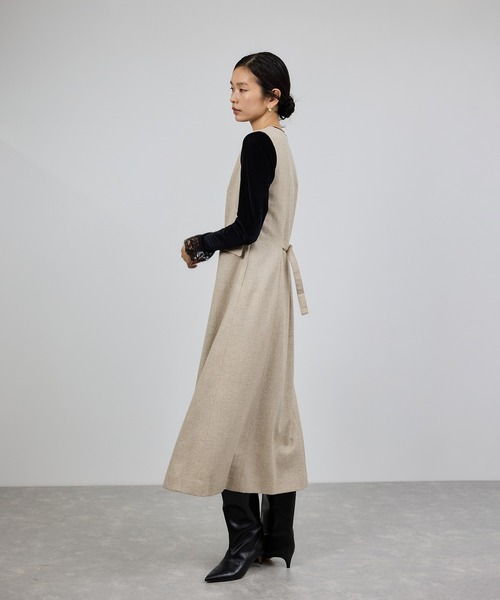 ROPE'（ロペ）の「スノーツイードジャンパースカート/イージーケア（ワンピース・レディース・ベージュ/ブラウン・FREE）」の15枚目の写真
