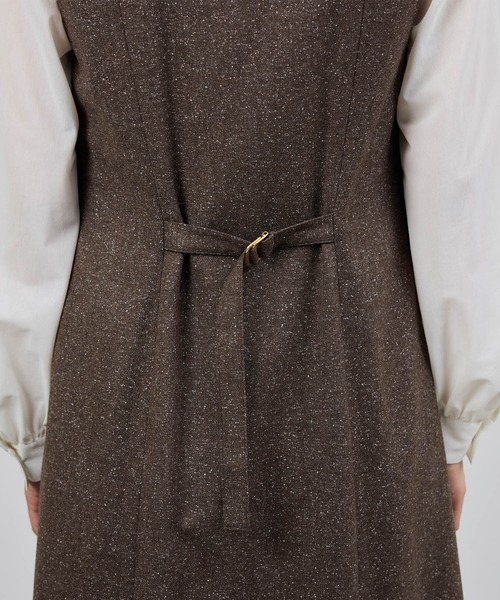 ROPE'（ロペ）の「スノーツイードジャンパースカート/イージーケア（ワンピース・レディース・ベージュ/ブラウン・FREE）」の13枚目の写真