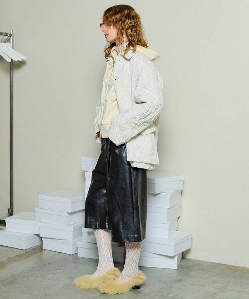 MAISON SPECIAL（メゾンスペシャル）の「Multi Fabric Mole Quilted Blouson / マルチファブリックモールキルティングブルゾン（ブルゾン・レディース・マルチ/ブラック/ホワイト・FREE）」の13枚目の写真