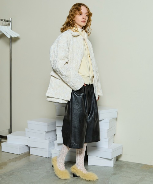 MAISON SPECIAL（メゾンスペシャル）の「Multi Fabric Mole Quilted Blouson / マルチファブリックモールキルティングブルゾン（ブルゾン・レディース・マルチ/ブラック/ホワイト・FREE）」の17枚目の写真