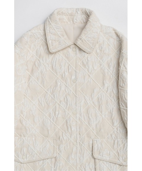 MAISON SPECIAL（メゾンスペシャル）の「Multi Fabric Mole Quilted Blouson / マルチファブリックモールキルティングブルゾン（ブルゾン・レディース・マルチ/ブラック/ホワイト・FREE）」の22枚目の写真