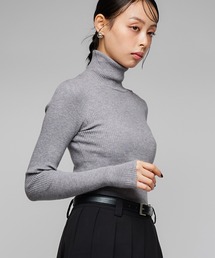ナルシス レディース タートルネックニットセーター カシミヤ30％ Narcissus - ナルシス レディース タートルネックニットセーター