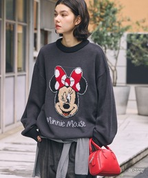 Disney（ディズニー）の「【Disney】別注 ミッキーマウス&ミニーマウス   オールドグラフィック ジャガードニット（ニット/セーター）」