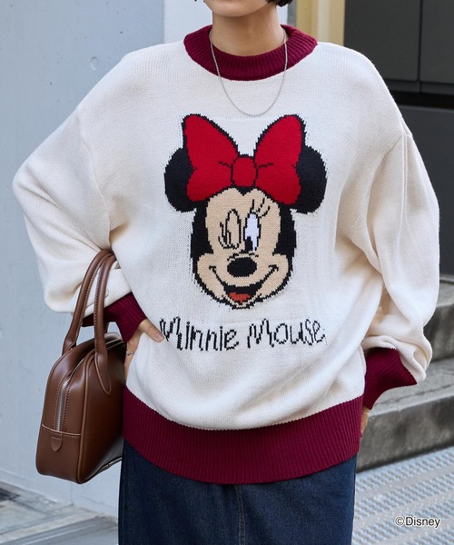 ミッキー　ミニー　長袖ニット セーター　２つセット 楽天市場】ミッキー ニット（ニット・セーター｜トップス
