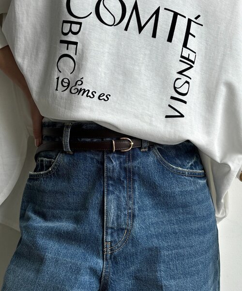 DouDou（ドゥドゥ）の「2重ロングベルト（ベルト・レディース・ブラウン/グレイッシュベージュ/ブラック・FREE）」の6枚目の写真