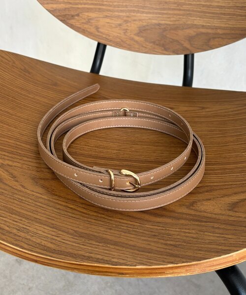 DouDou（ドゥドゥ）の「2重ロングベルト（ベルト・レディース・ブラウン/グレイッシュベージュ/ブラック・FREE）」の10枚目の写真