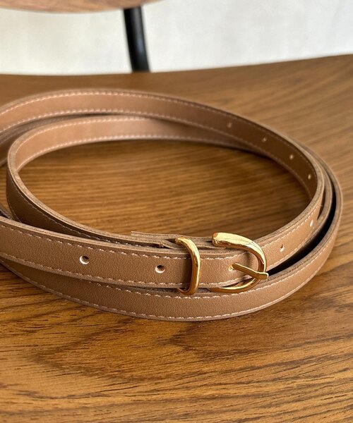 DouDou（ドゥドゥ）の「2重ロングベルト（ベルト・レディース・ブラウン/グレイッシュベージュ/ブラック・FREE）」の11枚目の写真