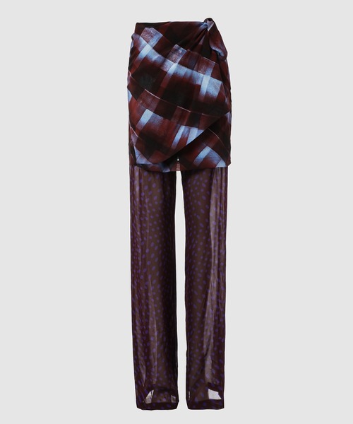 【美品】ドリスヴァンノッテン パンツ DRIES VAN NOTEN ドリスヴァンノッテン 2019AW ストライプワイド