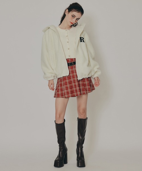 REDYAZEL（レディアゼル）の「Azelyミニケーブルニットカーディガン（カーディガン/ボレロ・レディース・ネイビー/オフホワイト/グリーン/ボルドー/イエロー/ミント・FREE）」の17枚目の写真