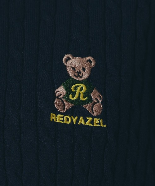 REDYAZEL（レディアゼル）の「Azelyミニケーブルニットカーディガン（カーディガン/ボレロ・レディース・ネイビー/オフホワイト/グリーン/ボルドー/イエロー/ミント・FREE）」の10枚目の写真
