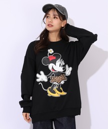 親子お揃い ディズニー ヒョウ柄裏起毛トレーナー 1014A