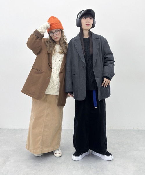 MODE NORM CORE] CAツイルバッティンジャケットコート（テーラード