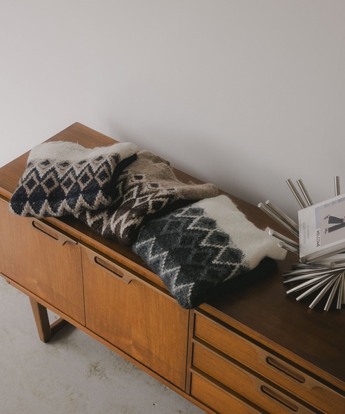 210nouve（トゥージュヌーブ）の「ノルディック柄 ルーズ シャギーニット（ニット/セーター・レディース・アイボリー/ブラウン/ネイビー/ブラウン系その他・FREE）」の11枚目の写真