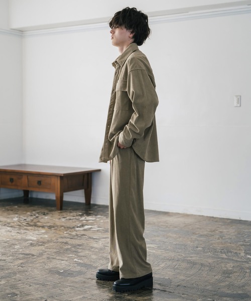 ジョージョー ：yuruli コーデュロイ セットアップ　カーキ yuruli コーデュロイ セットアップ カーキ ジョージョー ：yuruli