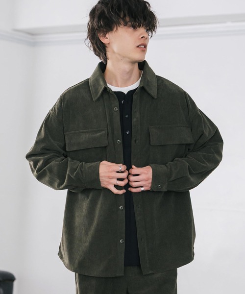 VESP コーデュロイ セットアップ　男性用 オリーブ VESP コーデュロイ セットアップ男性用 オリーブ