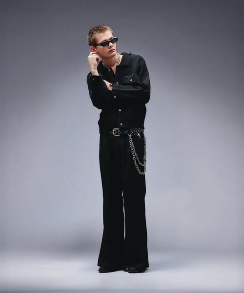 ANDER HUNK（アンダーハンク）の「Dameged W-pocket Knit Jacket / ダメージWポケットニットジャケット（ニット/セーター・メンズ・ブラウン/バーガンディー/ブラック・SMALL/MEDIUM/LARGE）」の22枚目の写真