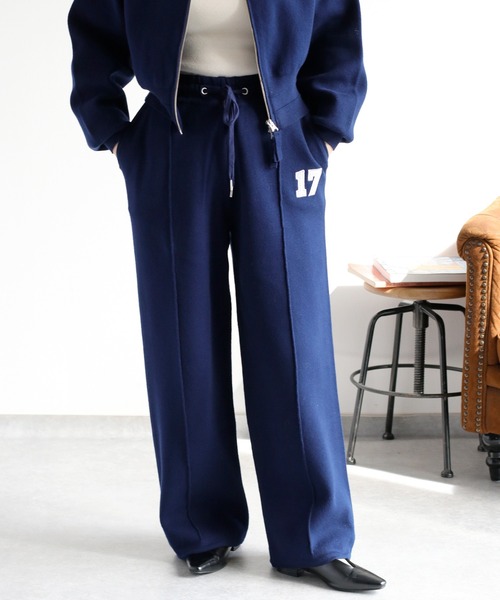 セットアップ対応〉2way スウェットライクニットパンツ（スウェット