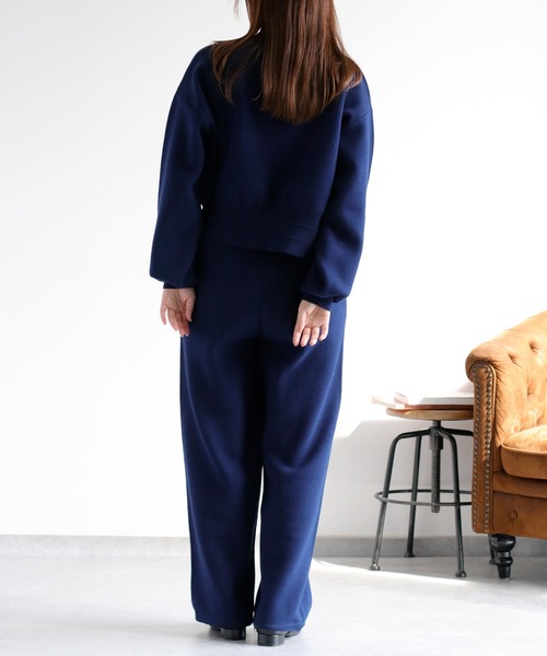 セール】〈セットアップ対応〉2way スウェットライクニットパンツ