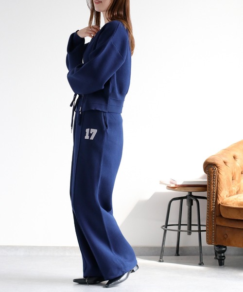 セール】〈セットアップ対応〉2way スウェットライクニットパンツ