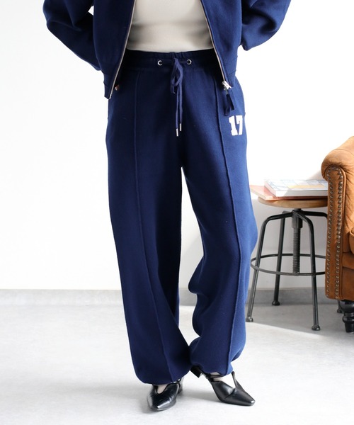 セール】〈セットアップ対応〉2way スウェットライクニットパンツ