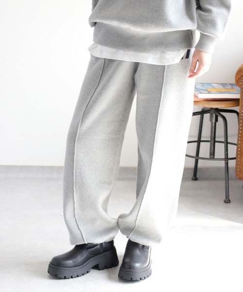 セール】〈セットアップ対応〉2way スウェットライクニットパンツ