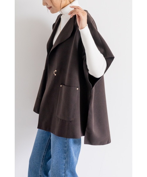 セール】リバーポンチョジレ（ポンチョ）｜M.deux（エムドゥ）の