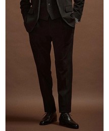 TRANS CONTINENTS | TRANS CONTINETNS コーデュロイセットアップ ジャージトリコット タックパンツ ブラック/ブルー/ネイビー(スラックス)