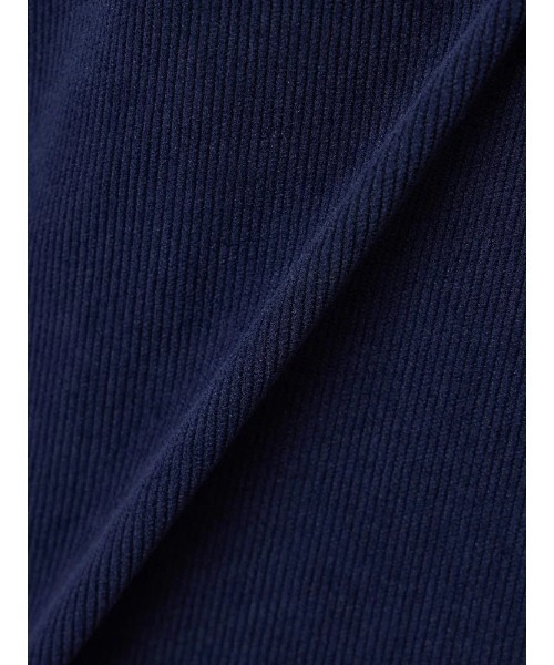 TRANS CONTINENTS（トランスコンチネンツ）の「TRANS CONTINETNS　コーデュロイセットアップ　ジャージトリコット　タックパンツ　ブラック/ブルー/ネイビー（スラックス・メンズ・ブラック/ブルー/ネイビー・S/M/L/LL/3L）」の12枚目の写真