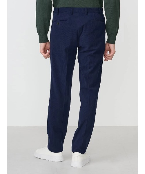 TRANS CONTINENTS（トランスコンチネンツ）の「TRANS CONTINETNS　コーデュロイセットアップ　ジャージトリコット　タックパンツ　ブラック/ブルー/ネイビー（スラックス・メンズ・ブラック/ブルー/ネイビー・S/M/L/LL/3L）」の17枚目の写真