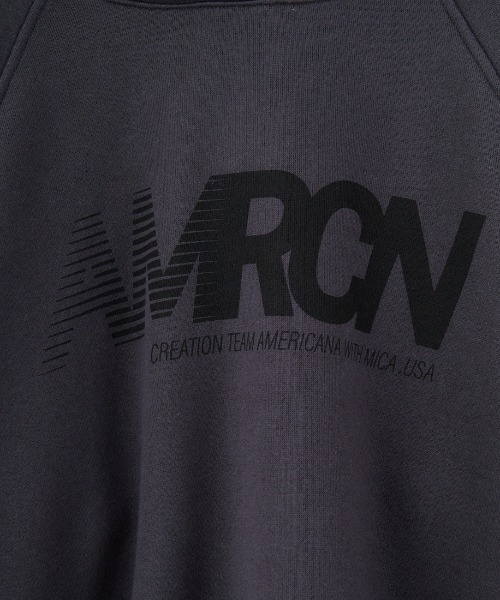 MICA&DEAL/マイカアンドディール] AMERICANAxMICA ロゴプリント フード