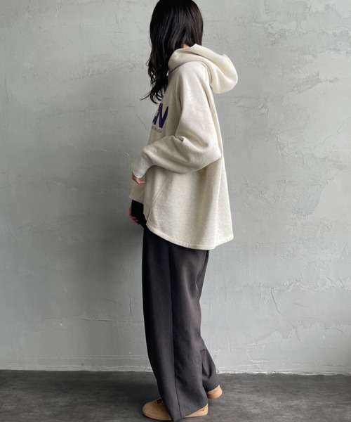 MICA&DEAL/マイカアンドディール] AMERICANAxMICA ロゴプリント フード