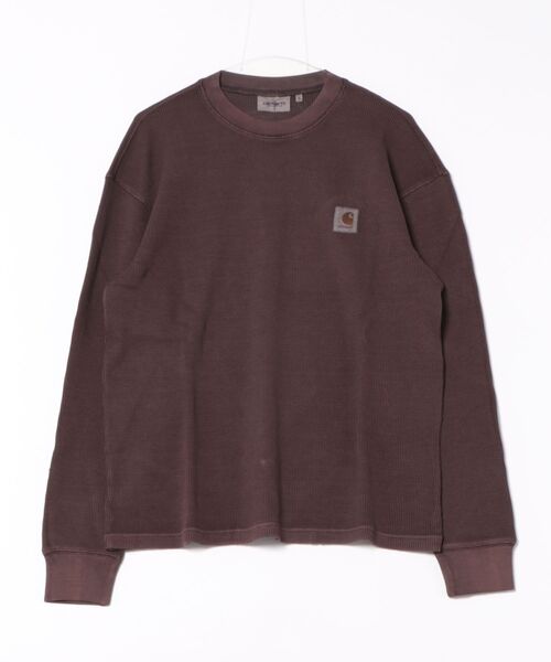 Carhartt WIP(カーハートダブリューアイピー)の「Carhartt WIP/カーハートダブリューアイピー L/S VISTA WAFFLE T-SHIRT ロンT/長袖Tシャツ I035304(Tシャツ/カットソー・メンズ・ベージュ/ボルドー/ブラック・S/M/L/XL)」の14枚目の写真
