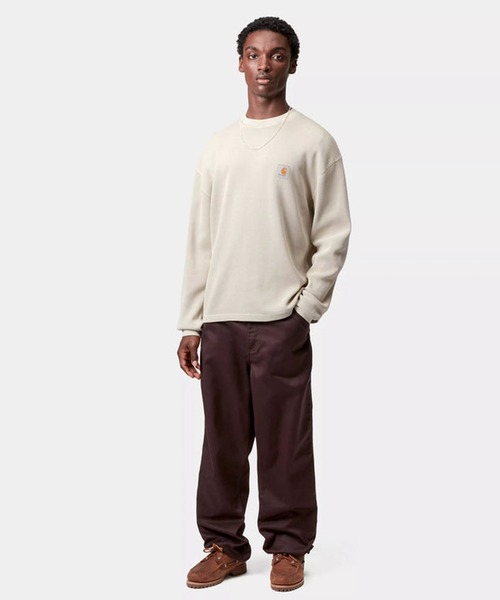 Carhartt WIP(カーハートダブリューアイピー)の「Carhartt WIP/カーハートダブリューアイピー L/S VISTA WAFFLE T-SHIRT ロンT/長袖Tシャツ I035304(Tシャツ/カットソー・メンズ・ベージュ/ボルドー/ブラック・S/M/L/XL)」の7枚目の写真