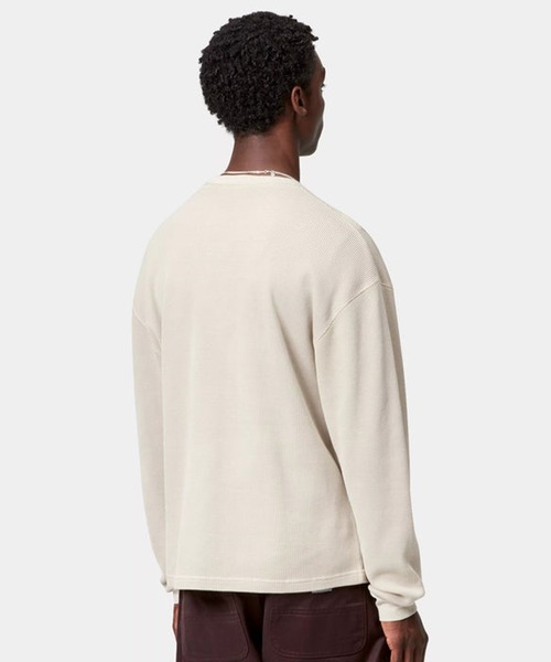 Carhartt WIP(カーハートダブリューアイピー)の「Carhartt WIP/カーハートダブリューアイピー L/S VISTA WAFFLE T-SHIRT ロンT/長袖Tシャツ I035304(Tシャツ/カットソー・メンズ・ベージュ/ボルドー/ブラック・S/M/L/XL)」の8枚目の写真