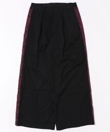 sulvam/サルバム/GABARDINE LACE WIDE PANTS