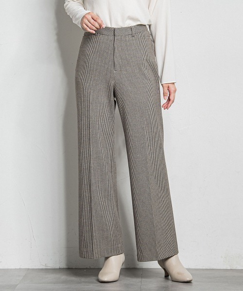 LAUTREAMONT(ロートレアモン)の「両面起毛ワイドパンツ≪洗える/セットアップ対応≫(その他パンツ・レディース・ブラック/ベージュ/オフホワイト/ブラウン系その他/ダークグレー/ブラウン・11号/9号/7号)」の6枚目の写真