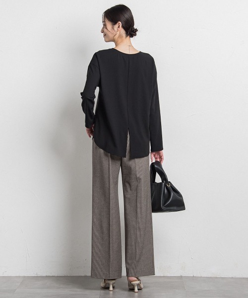 LAUTREAMONT(ロートレアモン)の「両面起毛ワイドパンツ≪洗える/セットアップ対応≫(その他パンツ・レディース・ブラック/ベージュ/オフホワイト/ブラウン系その他/ダークグレー/ブラウン・11号/9号/7号)」の17枚目の写真