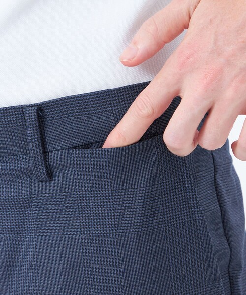 MACKINTOSH PHILOSOPHY(マッキントッシュ フィロソフィー)の「トロッター トラウザーズ#108 ウール混グレンチェック(その他パンツ・メンズ・グレー系その他/ブルー・40/38)」の8枚目の写真