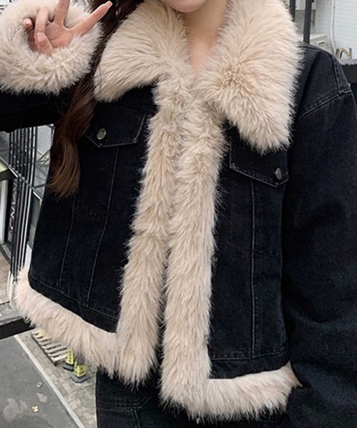 SPIGA（スピーガ）の「ﾌｧｰﾄﾞｯｷﾝｸﾞﾃﾞﾆﾑｼﾞｬｹｯﾄ（デニムジャケット・レディース・ブラック・SMALL/MEDIUM/LARGE/X-LARGE）」の2枚目の写真