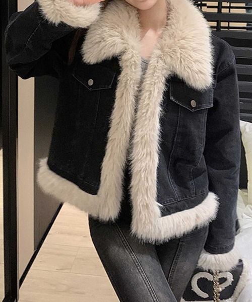 SPIGA（スピーガ）の「ﾌｧｰﾄﾞｯｷﾝｸﾞﾃﾞﾆﾑｼﾞｬｹｯﾄ（デニムジャケット・レディース・ブラック・SMALL/MEDIUM/LARGE/X-LARGE）」の4枚目の写真