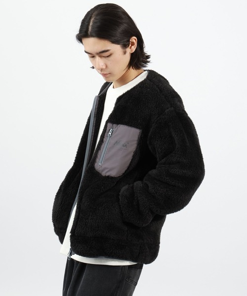 NANGA Mt.&Sea(ナンガ)】別注フリースジャケット（ノーカラー