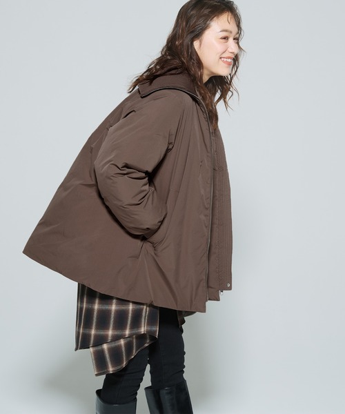coca（coca）（コカ）の「Aラインカールネック中綿コート（その他アウター・レディース・ブラック/ブラウン・M/L）」の9枚目の写真