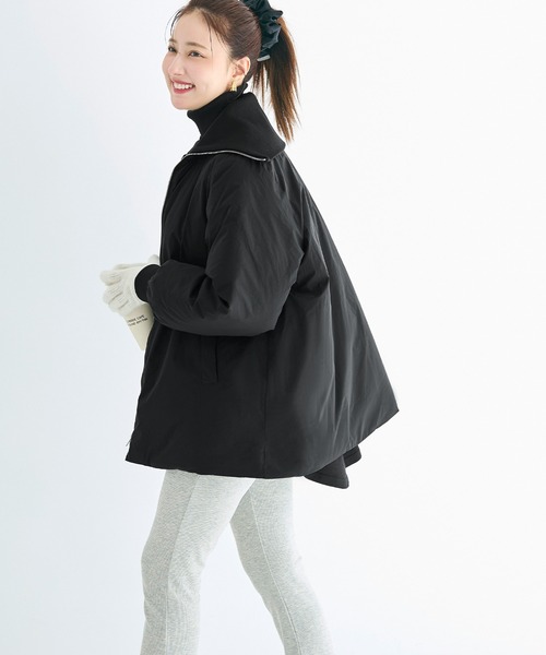 coca（coca）（コカ）の「Aラインカールネック中綿コート（その他アウター・レディース・ブラック/ブラウン・M/L）」の14枚目の写真