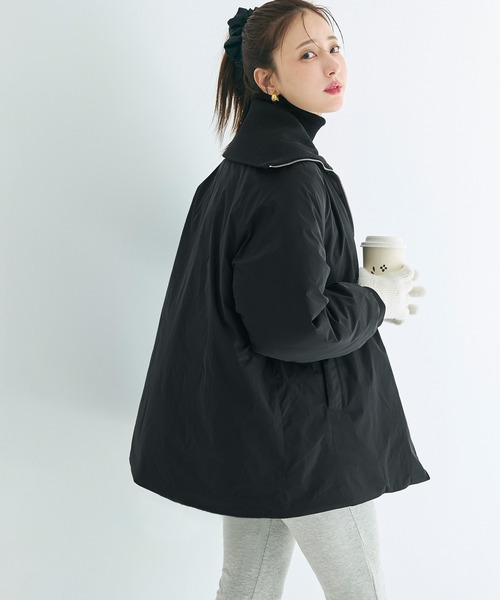 coca（coca）（コカ）の「Aラインカールネック中綿コート（その他アウター・レディース・ブラック/ブラウン・M/L）」の16枚目の写真